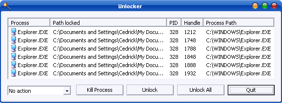 Unlocker portable screenshot